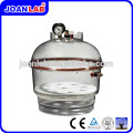 Equipamento JOAN LAB Desecador de vácuo de vidro transparente com placa de porcelana